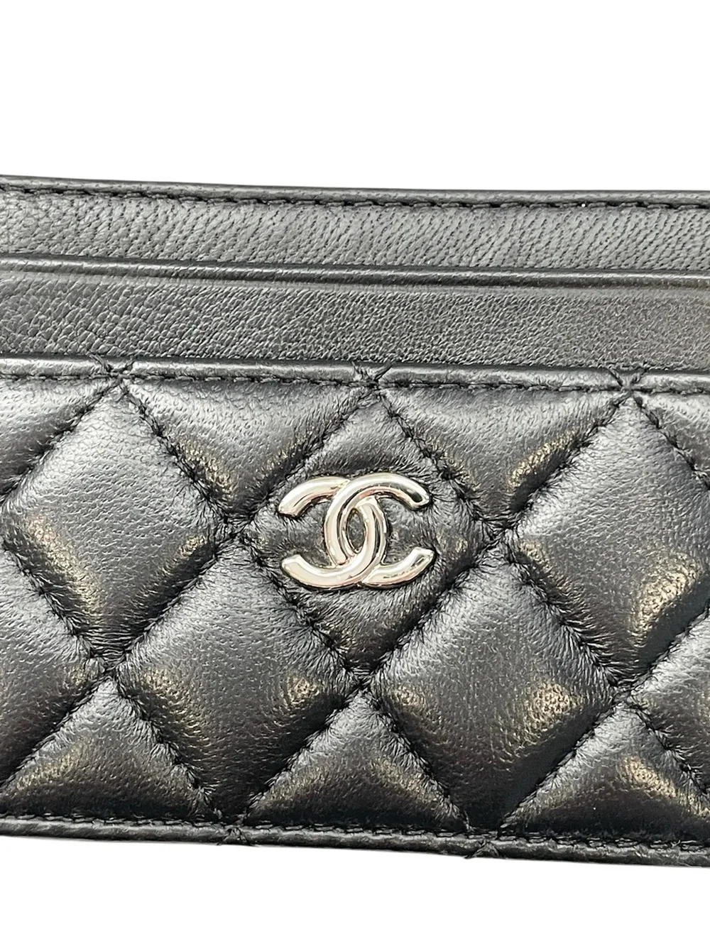 🖤 Black Quilted Leather Card Holder 🖤